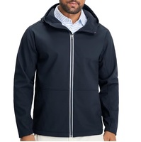 Chaquetas Softshell Transpirables para Hombre, Tejido Elástico Transpirable, Cómodas para Senderismo y Entrenamiento, Chaquetas Softshell de Exportación con Capucha