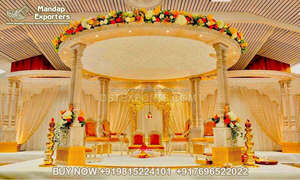 Gujarati boda estilo Triveni Vidhi Mandap mejor boda DEL SUR DE LA India Triple Polo Mandap impresionante boda Triple Polo Mandap - Product Image 2