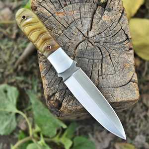 มีดแค้มปิ้งเกรดอุตสาหกรรม UA Supplies รุ่น Spear Point ใบมีดเหล็กกล้าคาร์บอนสูง ด้ามทำจากเขาแกะ มีดสำหรับกิจกรรมกลางแจ้ง - Product Image 4
