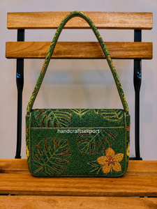 Sac à bandoulière de luxe fait main en perles de récif marin |   Sac à main de créateur professionnel portable pour femme |   Boutique solide et sécurisée - Product Image 5