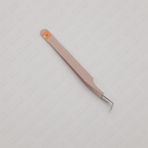 Stainless Steel Eyelash Extension Tweezers Fiber Tip Precision Lash Applicator <b>Tool</b> Custom Logo Private Label - Product Image 2