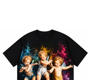 เสื้อยืดพิมพ์ลาย DTG สไตล์วินเทจใหม่ล่าสุด เสื้อผ้าสตรีทแวร์ แขนสั้น ผ้าคอตตอนเจอร์ซีย์ สำหรับใส่ได้ทั้งชายและหญิง สวมใส่สบาย - Product Image 3