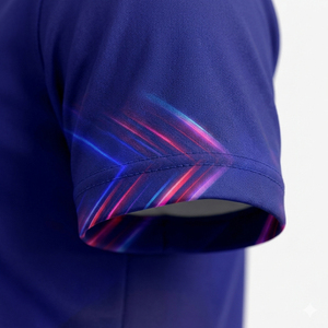 Maillot de football ajusté Trenova pour homme, sublimation du nom du joueur, évacuation de l'humidité, manches courtes, spandex, toutes saisons, adulte, bleu - Product Image 3