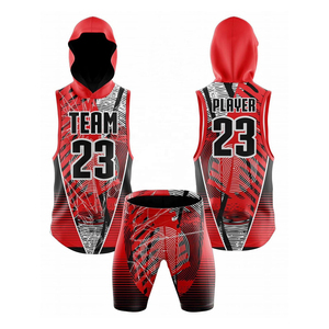 Uniformes de Fútbol Americano 7v7 Personalizados al por Mayor, Conjuntos de Uniformes de Flag Football 7on7, Camiseta de Compresión sin Mangas con Capucha, Uniformes 7v7 - Product Image 2