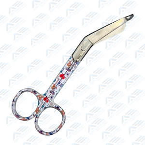 Ensemble de ciseaux infirmiers en acier inoxydable, ensemble d'instruments médicaux professionnels, motif d'impression personnalisé en couleur, ensemble d'instruments de salle d'habillage - Product Image 4