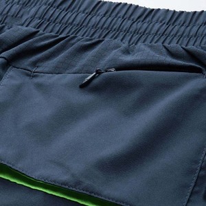 Shorts de sport pour homme bleu marine à séchage rapide avec poches, taille élastique, longueur mi-cuisse, tenue décontractée - Product Image 5