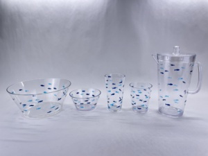 แก้วดื่มน้ำอะคริลิครูปปลาดีไซน์ - Product Image 6