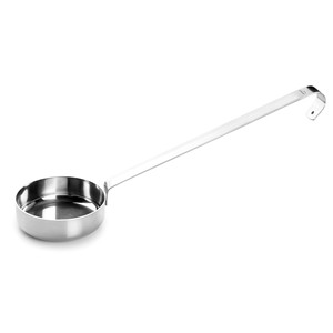 Mestolo per salsa per pizza in acciaio inossidabile con manico lungo per la preparazione della pizza - Product Image 1