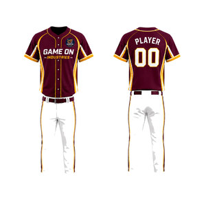 Uniforme de Béisbol de Color Sólido de Alta Calidad, Último Diseño, Nuevo Estilo, Fabricación Profesional - Product Image 3