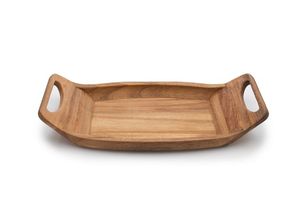 Modern Solid Design Wooden Serving Bowl Handmade Polished Finish Eco-Friendly Dishwasher Safe Home Hotels Food <b>Snacks</b> Serving - Product Image 5