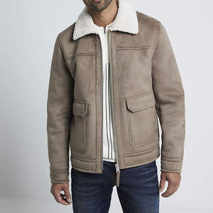 Men's <b>Genuine</b> Cowhide Leather Jacket Stand Collar Waterproof Windproof Eco-Friendly High Street Style Limited Vintage Fashion - Product Image 2