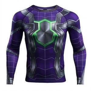 เสื้อรัดกล้ามเนื้อสำหรับผู้ชาย MMA BJJ ซับเหงื่อ ระบายอากาศ เหมาะสำหรับการฝึกซ้อมฤดูร้อน สไตล์อเมริกาและยุโรป - Product Image 1