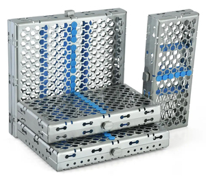 Plateau de rangement pour instruments chirurgicaux dentaires réutilisables en acier inoxydable, certifié CE, de haute qualité, pour autoclave, manuel, pour ponts osseux - Product Image 5