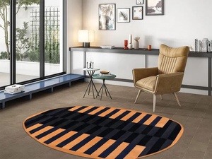 Hand Tufted Designer <b>Round</b> Shape Tuft Rug 100% Woolen <b>Carpet</b> Rug for Living Room, Office, Home Decor, Any Room - Product Image 2