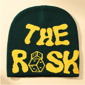 Bonnet tricoté unisexe OEM personnalisé de haute qualité 100 % acrylique, avec étiquette tissée teinte à la lettre, pour l'hiver, le ski et le pêcheur, modèle adulte courant - Product Image 4