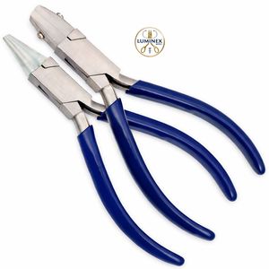 Pince à bec plat à mâchoires en nylon, Pince à bec plat et à bec rond à mâchoires en nylon, Pince à bec rond, Ensemble de pinces pour loisirs créatifs - Product Image 1