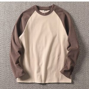 Camiseta de Manga Larga para Hombre, Casual, Cálida y Suave, de Terciopelo de Doble Cara con Bloques de Color, Bordado con Logotipo Personalizado OEM de Fábrica BD China - Product Image 3