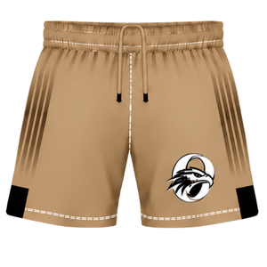 <b>Tan</b> <b>Brown</b> Black Rugby Set Short Sleeve Crew Neck Jersey with Matching Shorts Breathable Team Training Sports Uniform Kit - Product Image 4