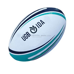 Ballon de rugby de qualité supérieure, taille 5, avec logo personnalisé, multicolores et multicouches, prix de gros - Product Image 4
