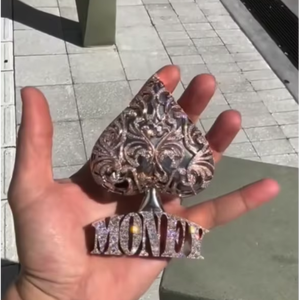 CONCEPTION Joyería al por Mayor, Plata 925, Oro 9K 10K 14K 18K, Diamante Moissanita Chapado en Oro, Colgante con Forma de Corazón para Hombre - Product Image 1