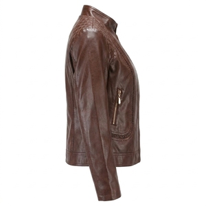 Veste en cuir de vache véritable pour femmes de qualité supérieure, vente en gros, couleurs personnalisées, logo, vestes authentiques pour femmes - Product Image 2