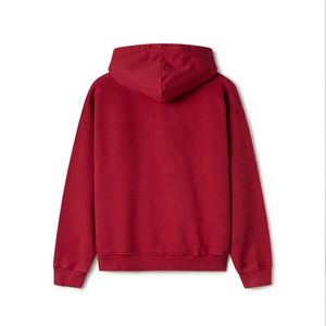 Sweat-shirt à capuche rouge pour homme Pak Muntaha Impex, coupe classique, poche avant, vêtement décontracté, pull en molleton tricoté pour l'automne, 100% coton - Product Image 2