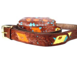 Women's Hand-<b>Crafted</b> <b>Leather</b> Crossbody Bag Vintage Style with Embroidery for Summer Winter and Spring Seasons - Product Image 5