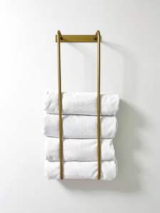 Toallero de pared, toallero de baño, toallero dorado, toallero de latón, toallero de metal, toallero de lujo - Product Image 5