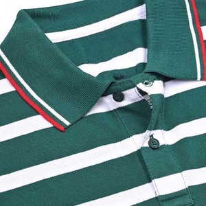 Camisetas Polo para Hombre 100% Algodón, Bordado y Logotipo Personalizados, Camisetas Polo Casuales de Marca, Servicio OEM, Diseño a Rayas - Product Image 3