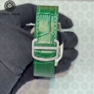Montre pour homme Charm Jewells en acier inoxydable, boîtier de 40 mm, accents de diamants, analogique, luxe, mode, mouvement mécanique, date automatique, fonction push - Product Image 3