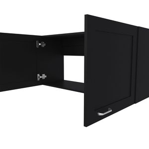 FM FURNITURE Nakya Armadietto da Cucina a 2 Ante Nero - Product Image 6