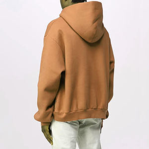 Premium Hoodies Men Drop Shoulder 100% Cotton Pullover <b>Warm</b> Wholesale Custom Printing Embroidery Hoodies DTG DTF - Product Image 5