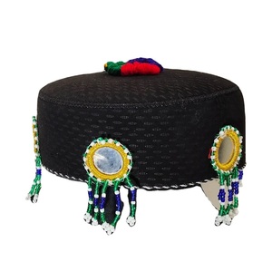 Wholesale Handmade Ethnic Women Afghan Kuchi Headpiece Jewelry Chitral Tribal Style Casual Festive Afghani Adjustable Cap <b>Hats</b> - Product Image 2