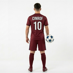 Athletic Fit Classic Style Soccer Jersey Breathable Short Sleeve Training & Match Play Team Soccer Jersey for Adults - Product Image 6