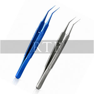 Forceps de Capsulorhexis Manuels en Acier Inoxydable de Qualité Supérieure, de l'État Brut au Fini Raffiné |   Instrument chirurgical ophtalmique certifié CE pour usage hospitalier - Product Image 2