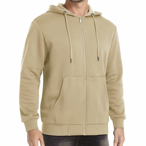 Sudadera con capucha y cremallera completa, con bolsillos frontales, básica, lisa, para impresión personalizada y bordado. - Product Image 3