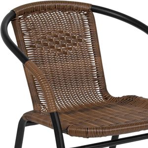 Muebles de Jardín Modernos, Silla de Ratán y Metal para Restaurante, Muebles de Exterior al por Mayor - Product Image 6