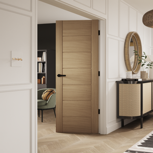 Portes contemporaines en MDF massif polymère, finition résistante à l'humidité, insonorisées, pour chambre, école, salle à manger, salon, portes à battants - Product Image 6