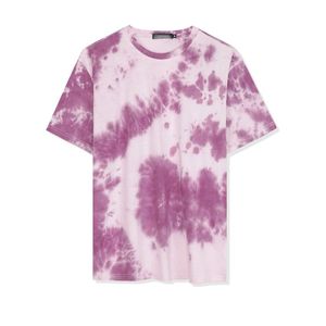 Camiseta de Hombre Estilo Casual Urbano con Estampado Tie-Dye, Mezcla de Algodón/Poliéster Ecológica, Cuello Redondo, Colores Personalizados, Gran Venta - Product Image 1