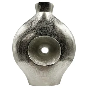 Florero Alto de Hierro Moderno y Lujoso con Diseño Costero, Ecológico, para Decoración de Mesa en el Hogar, Sala de Estar y Vestíbulo de Hotel - Product Image 1