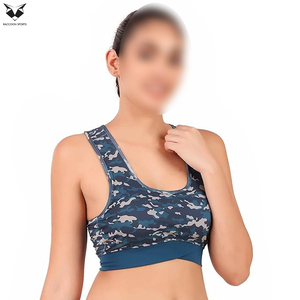 Active Wear Sublimation Bra Workout Fitness Full Coverage & High <b>Support</b> Breathable Women Fitness Breathable Solid Sports Bras - Product Image 4