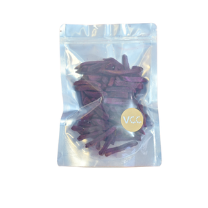 Chips de patate douce à la racine violette, de qualité supérieure, frites sous vide et séchées |   Collation saine croustillante sans sucre ajouté, en vrac, OEM, marque privée - Product Image 2