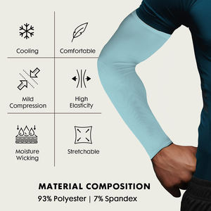 Mangas Protectoras de Brazo de Alta Calidad, Estilo Único y Colorido, Protección UV, para Correr, Ciclismo, Mangas Completas Multicolores - Product Image 2