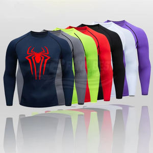Camiseta de Compresión Unisex Transpirable y Ecológica, Personalizada con Sublimación Completa, Diseño de Araña, OEM - Product Image 1
