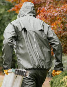 Custom Design Heavy Duty Waterproof Rain Jacket With Hood High Quality Fabric Breathable Sustainable Outdoor <b>Raincoat</b> For <b>Men's</b> - Product Image 5