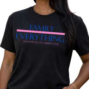 T-shirt unisexe en coton à manches courtes avec imprimé graphique « Family Over Everything », col rond, streetwear, vente en gros OEM - Product Image 5