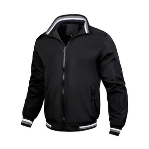 OEM Custom Design Canvas Windbreaker <b>Jacket</b> Winter Zip-up <b>Mandarin</b> <b>Collar</b> Baseball Side Seam Pocket Casual <b>Jacket</b> with Hooded - Product Image 5