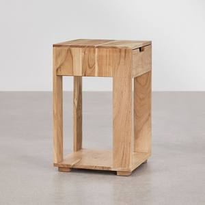 Mesita de noche Vandana Amber Balance Square 35x35 cm en madera Leduc - Product Image 4