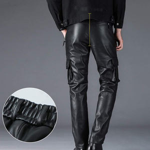 Pantalones de cuero vacuno elegantes y cómodos para hombre, recién llegados, los más vendidos, pantalones de cuero vacuno para hombre en oferta. - Product Image 3