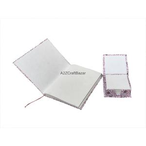 High Quality Creative Block Printed Fabric Cover Handmade Paper Diary/<b>Notepad</b> for Welcome Gifts Weddings Family Events Made - Product Image 5